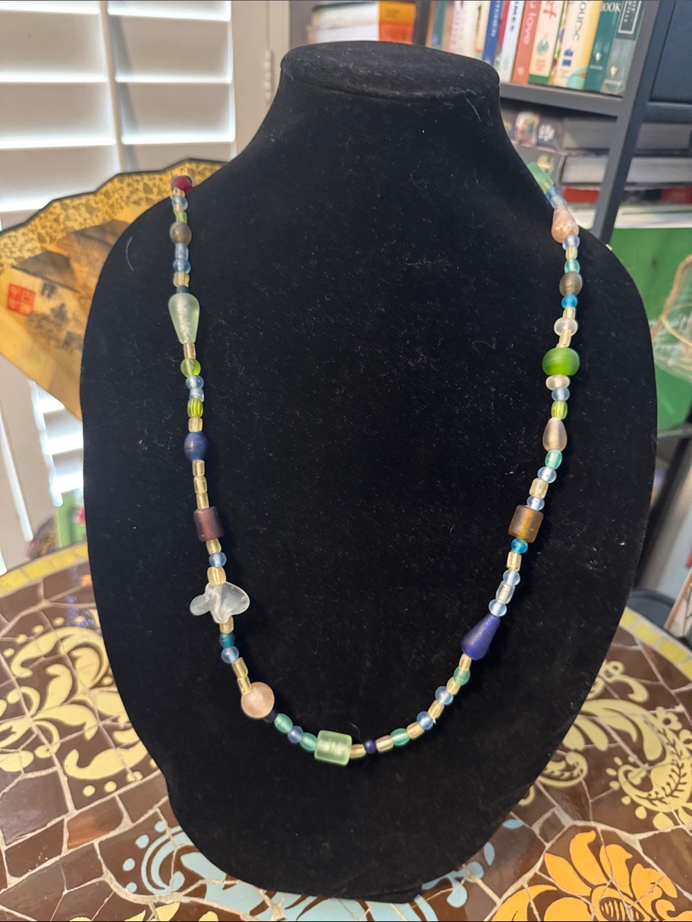Multicolor Glass Bead Necklace - Women Jewelry
